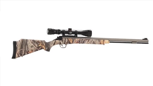 Thompson/Center Impact .50 Caliber Camo Muzzleloader With 3-9x40mm Scope 360 View - image 7 from the video